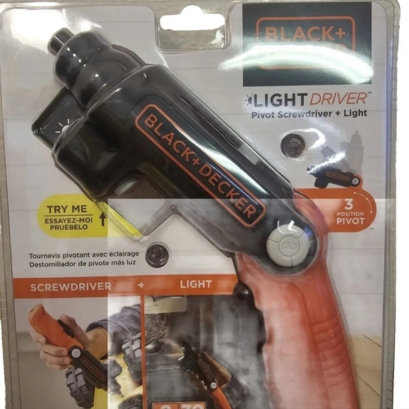 BLACK DECKER 4V MAX Cordless Screwdriver with LED Light (BDCSFL20C) BlackDecker - Picture 4 of 5